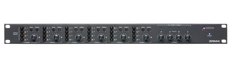 Buy Australian Monitor 4 Zone Rackmount Mono Routing Mixer AUS-ZRM4