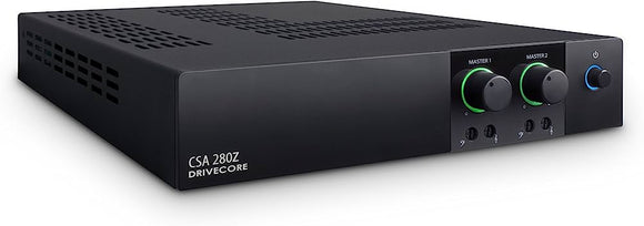 JBL CSA280Z 2-Channel 80W 1U Commercial DriveCore Amplifier - Built-in 70/100V Fanless