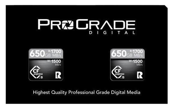 PROGRADE Digital 650GB CFEXPRESS 2.0 Memory Card, 2-Pack