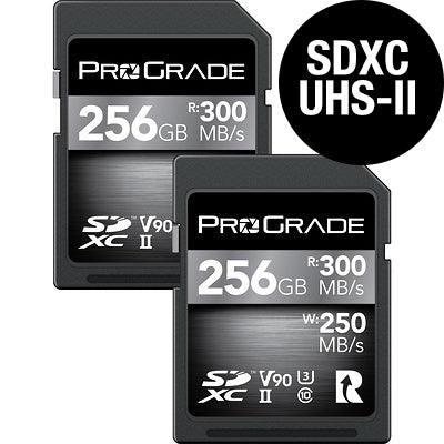 PROGRADE Digital SDXC UHS-II V90 Memory card (256GB), 2-pack