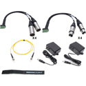 Sescom SES-X-FA8LTT01 Audio Fiber EXTENDER:8 CH Bal Line Level Audio with 5-Pin Connectors to XLR Breakouts-ST SM Fiber