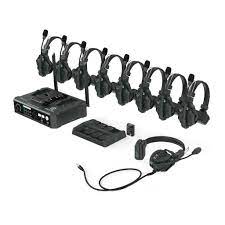 Hollyland SOLIDCOM C1-HUB-8S Full Duplex Wireless Intercom System with 8 Headsets & Hub - 1000 Foot Line-of-Sight