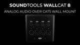 SoundTools Systems WallCAT 8 Two Gang Wall Panel with 4 Female and 4 Male XLR to RJ45