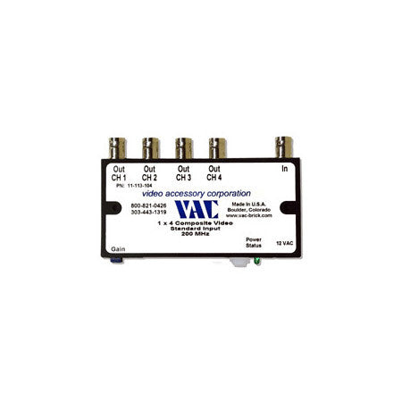 VAC 11-113-104 1x4 Composite Video Distribution Amplifier