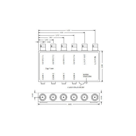 VAC 11-144-104 1x4 Composite Video DA