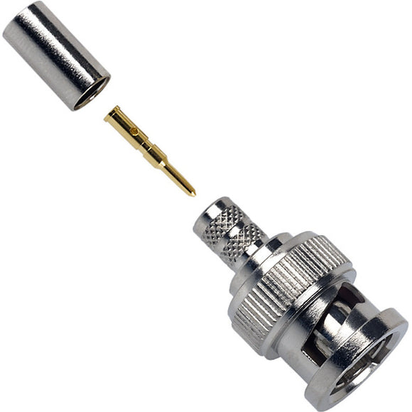 Amphenol Straight BNC Connector Crimp Plug 50 Ohm by Amphenol