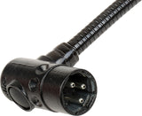 LittLite 12in Right Angle XLR Gooseneck with white LED