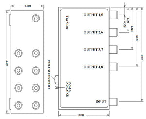 VAC 16-111-108 1x8 Unbal Mono Audio DA