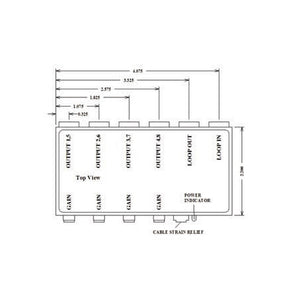 VAC 16-164-308 1x8 Bal. Mono Audio Distribution Amp with Terminal Block