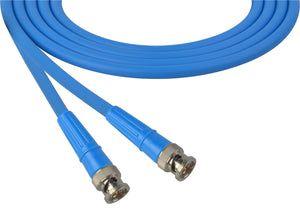 Belden 1694A RG6 Cable with Kings 2065-10-9 BNC Male to Male Connectors 15FT (Multiple Colors)