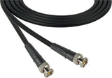 Belden 1694A RG6 Cable with Kings 2065-10-9 BNC Male to Male Connectors 6FT (Multiple Colors)