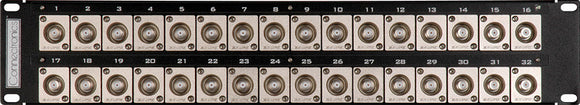 32 Point 2 RU Flushmount Canare F- Feedthru Panel