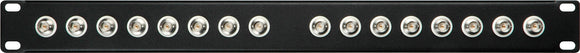 Connectronics 75 Ohm 16 Point Patchbay with Recessed BNC Feed-thru Connectors