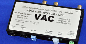 VAC 17-571-232 2x1 Unbalanced Mono Audio Switch