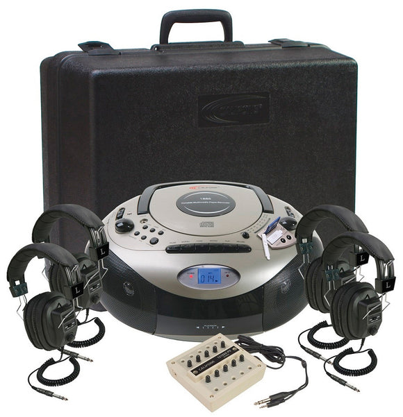 Califone 1886PLC 4-Person Spirit SD Stereo Listening Center