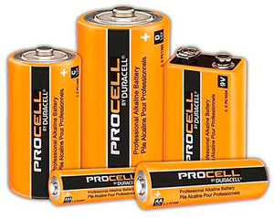 Duracell PC1604 PROCELL 9V Batteries 1 Dozen