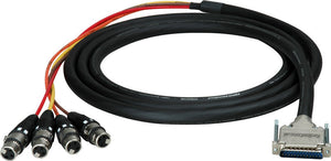 Gepco Digital 25Pin DSub 4 XLR Female - Yamaha 25FT