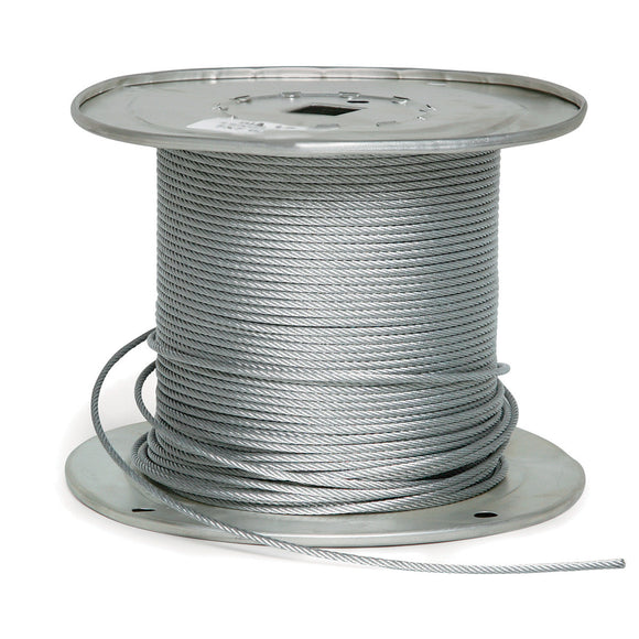 Fehr Brothers 2G9187-00500 3/16 Diameter x 500 Foot 7x19 Galvanized Aircraft Cable