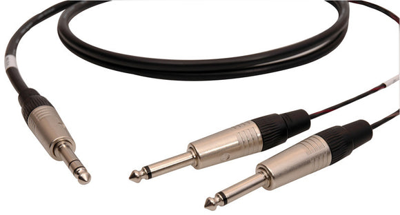 Audiophile 1/4-TS Insert Cables 15FT Pair