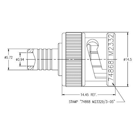 Amphenol 31-321 50 Ohm BNC Connector