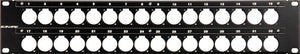 Canare Unloaded 32 Point XLR D Series Patch Panel