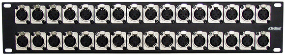 2 Space Rack Panel w/32 NC3FD-L-1