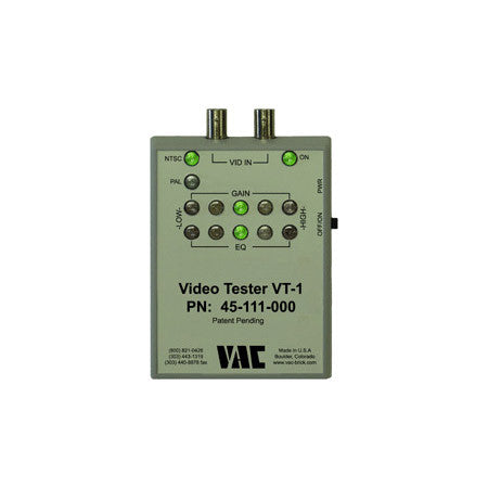 VAC 45-111-000 VT-1 Video Tester for Gain and EQ