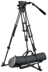 Manfrotto 526 Pro Fluid Video Head+545GB Pro Alu Video Tripod+MBAG100P