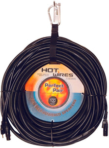 Perfect Pair AC Power & XLR Combo Cable for Powered Speakers 25 Ft.