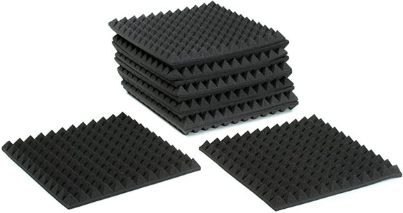 Auralex Acoustic Studiofoam- 2 Inch Pyramids (Charcoal Gray)