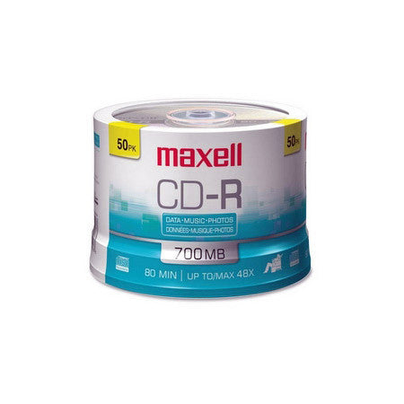 Maxell 48x CD-R Media 50-Pack