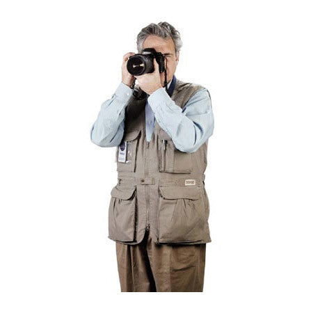 Tiffen PhoTOGS Photography Vest: Small Khaki