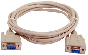 DB-9 Serial Female to Female Molded Cable 6FT Beige