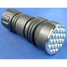 High Intensity 21 LED 3 AAA Machined Aluminum Flashlight (3 Colors)