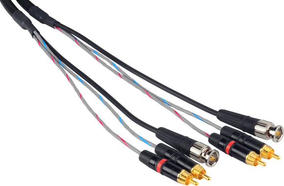 Canare A2V1 BNC with Dual RCA AV Dubbing Cable 6FT