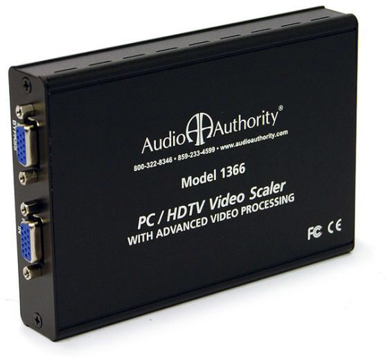 Audio Authority 1366 Bidirectional VGA to Component Video Scaler with Overscan