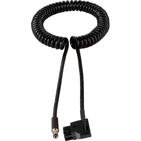 12V DC Anton Bauer D-Tap to 2.5mm DC Plug Power Cable - Coiled 1-3 Foot