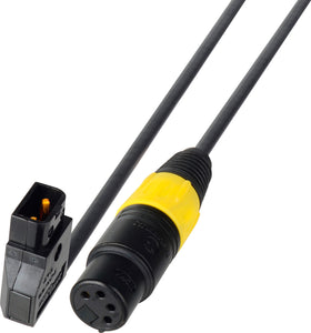 PowerTap Male to 4-Pin XLR Female DC Power Cable - 1-Foot