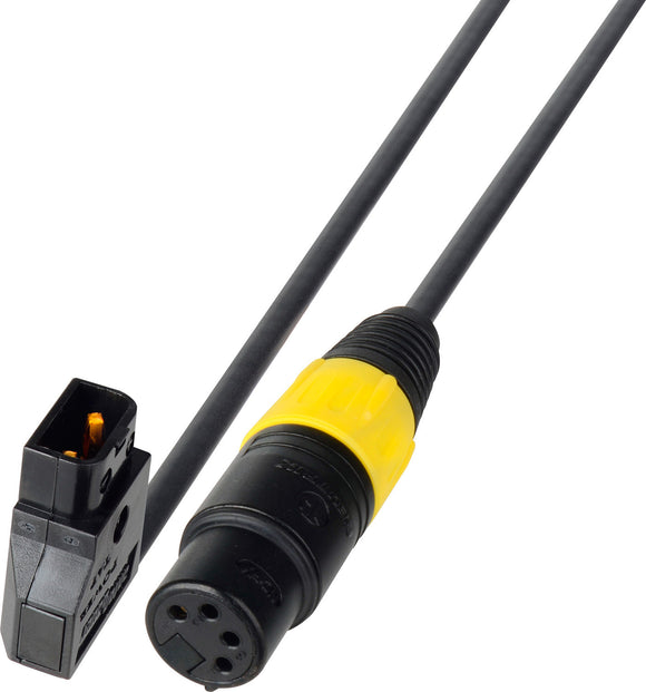 PowerTap Male to 4-Pin XLR Female DC Power Cable - 1-Foot