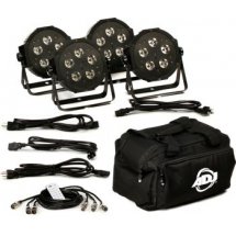 AMDJ Mega Flat Pak -LED Par Pack With 4x Mega Par Lights