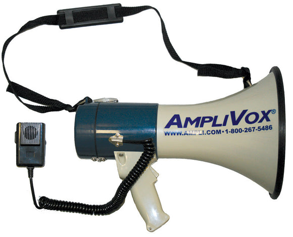 AmpliVox S602M Piezo Dynamic Megaphone with Detachable Coil-Corded Mic