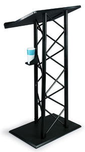 AmpliVox SN3185 Basic Black PVC and Aluminum Truss Lectern