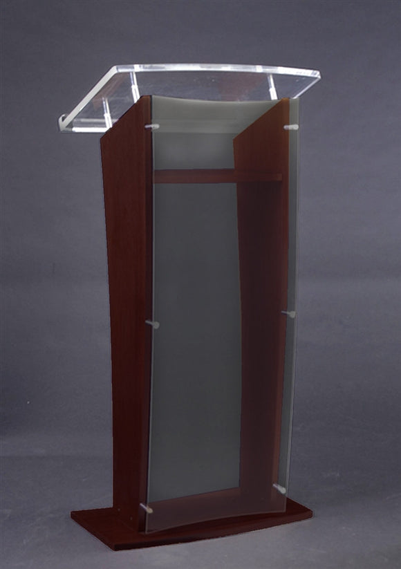 AmpliVox SN3500 Wood & Acrylic Presentation Lectern