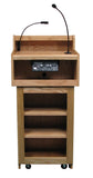 AmpliVox SS3010 Oxford Two-Piece Lectern With Wired Sound System (in 2 colors)