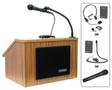 AmpliVox SW272 EZ Speak Lectern with Sound System & Wireless Microphone (2 colors)