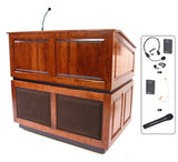 AmpliVox SW3035 Ambassador Lectern with Sound & Wireless Microphone (5 colors)