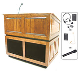 AmpliVox SW3035 Ambassador Lectern with Sound & Wireless Microphone (5 colors)