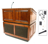 AmpliVox SW3035 Ambassador Lectern with Sound & Wireless Microphone (5 colors)