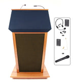 AmpliVox SW3045 Patriot Plus Lectern - Wireless Handheld Mic