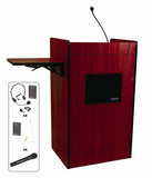 AmpliVox SW3230 Multimedia Computer Lectern with Wireless Microphone (in 4 colors)